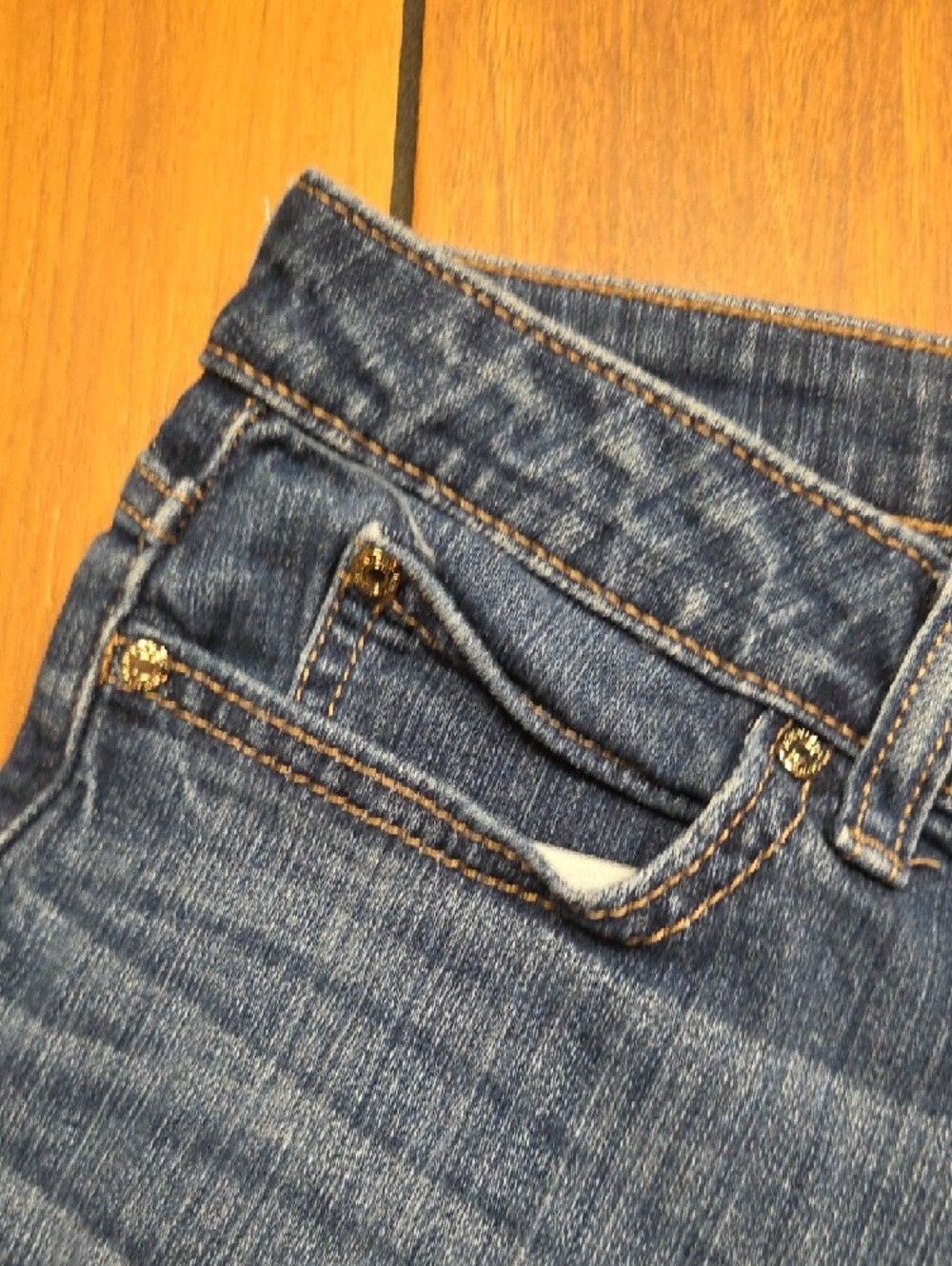 Jennifer Lopez Blue Distressed Boyfriend Jeans - Picture 5 of 7